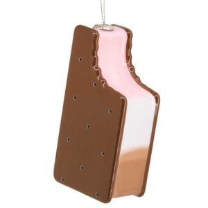 Ice Cream Sandwich Shatterproof Ornament (NWT)